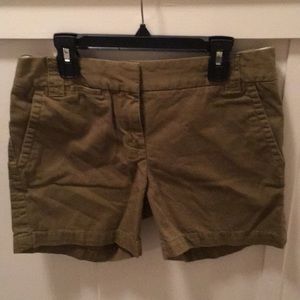 J.Crew shirts size 0 olive green. City fit 5"